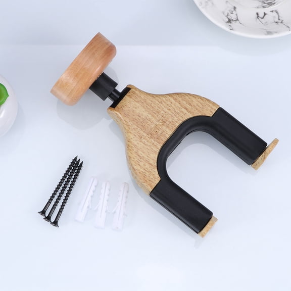 FELTECHELECTR Hanging Guitar Mount Guitar Hanger Natural Finish Wood 1Set 7.5*3.9in
