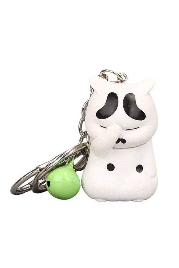 1Pc Adorable Cat Shape Key Chain Pendant Soft PVC Material For Bag Hanging Decor Cute Fashion Accessory