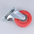 thumbnail image 1 of FELTECHELECTR brake caster Roller Red PU Universal Wheel for Home Use 1Pc, 1 of 8