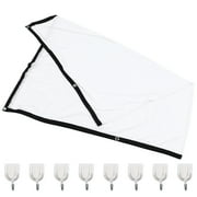 FELTECHELECTR 1Pc White Projector Screen Cloth For Home Theater And Business 100 Inches