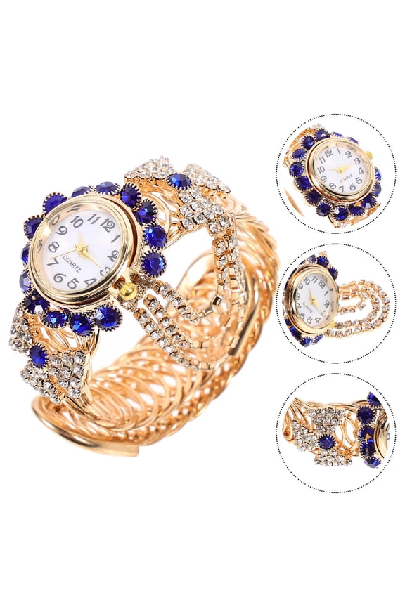 1Pc Women Watch Blue Alloy Fashion Accessory for Dating