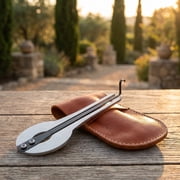 FELTECHELECTR 1Pcs Metal Jaw Harp for Beginners in Round Silver Shape Anytime