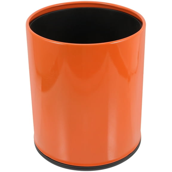 FELTECHELECTR 1Pcs Orange Trash Can For Bedroom Use Odorless