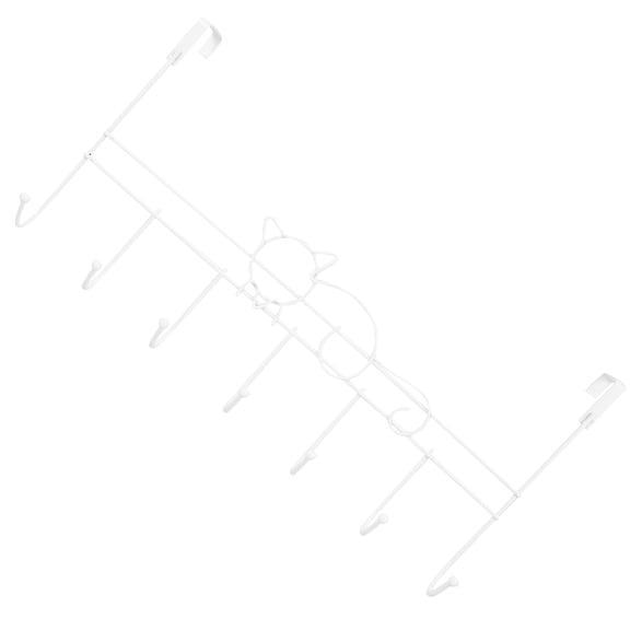 FELTECHELECTR 1Pcs Over Door Purse Hanger in White for Use with Sturdy Support