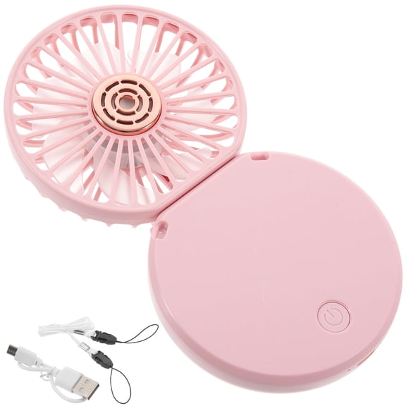 FELTECHELECTR 1Pcs Personal Fan Rechargeable Wearable For Outdoor Activities With 800Mah Battery Capacity Pink