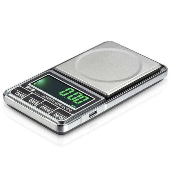 1Pcs Pocket Scale Multi Color Stainless Steel for Precise Weighing of Jewelry and Small Objects