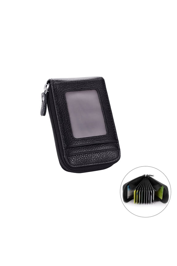 1Pcs Purse Organizer Wallet Bag with Photo Clear Compartment for Card Holding and Coin Holding