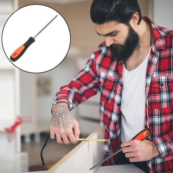 FELTECHELECTR Wood Shaping Tool Carbon Steel Round File for Metalworkers 1Pcs