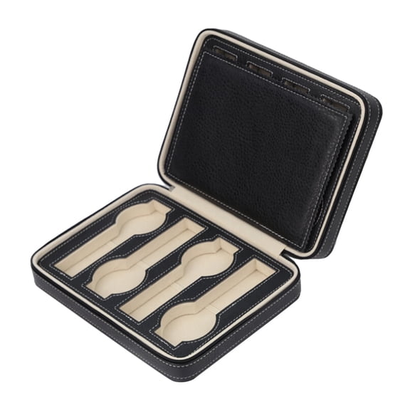 FELTECHELECTR 1Pcs Rectangular Watch Box in Black for Men's Gifting and Travel