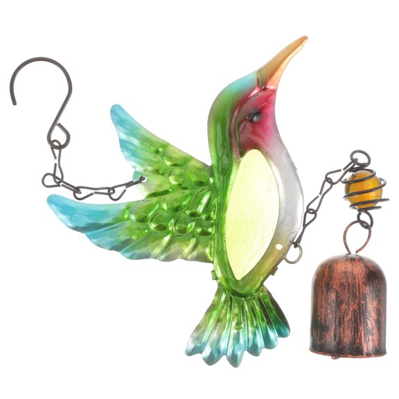 FELTECHELECTR 1Pcs Simple and Elegant Metal Wind Chime Pendant for Balcony and Patio with Animal Theme 11.9x5.7in
