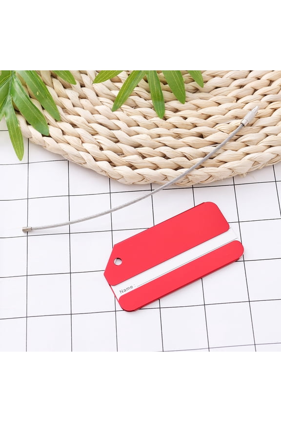 1Pcs Small Luggage Identification Aluminum Alloy for Airplane Boarding