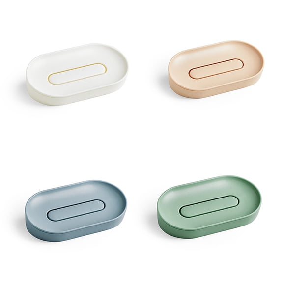 FELTECHELECTR Bathroom Soap Holder Rectangular 1Set 5.4x3.1x1.6in