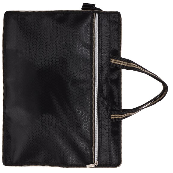 FELTECHELECTR Oxford Cloth Document Pouch File Bag Aluminum Alloy 1Pack 14.6x11.8x0.6in