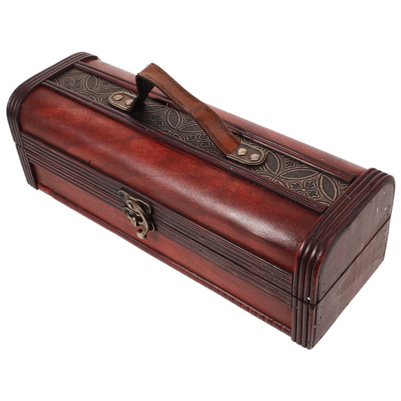 FELTECHELECTR 1Pcs Wooden Bottle Stands Dark Red For Organizing And Displaying Wine Bottles In Parties And Celebrations