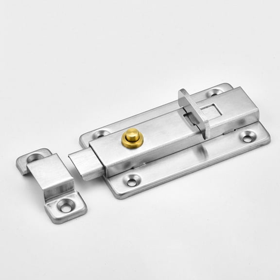 FELTECHELECTR 4-Inch Automatic Spring Door Bolt Lock Set for Enhanced Home Security and Safety