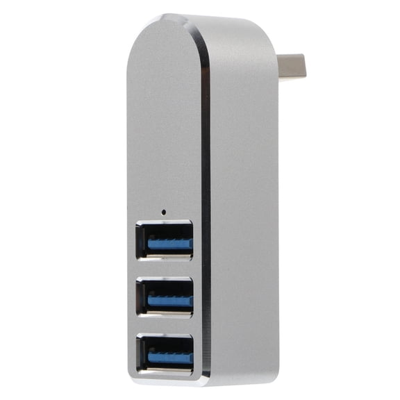 FELTECHELECTR 1Set Data Transfer Usb Hub for Pc with Rotatable Design and Silver Color