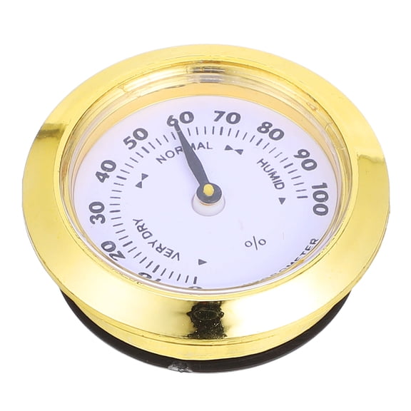 FELTECHELECTR 1Set Hygrometer For Room Humidity Measurement With Clear Digital And Scale Design Plastic Round Indoor Use