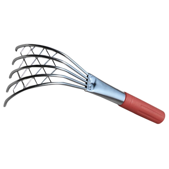 FELTECHELECTR Beach Claw Rake Silver Metal 1Pcs 11.4x5.7in
