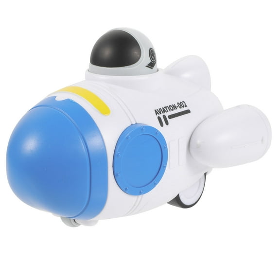 FELTECHELECTR 1Set Model Rocket for Children Assorted Color Inertial Movement Push-button Mechanism