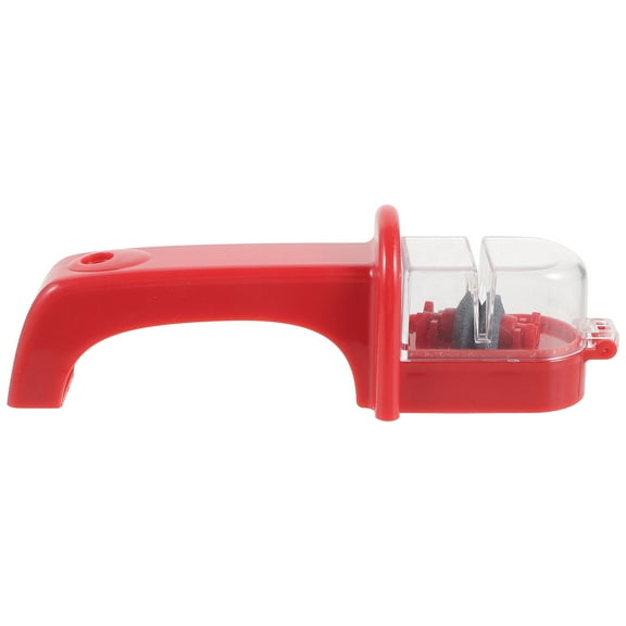 FELTECHELECTR 1Set Professional KnifeSharpener with Metal and Whetstone Material Red Color 6.6x2.2in