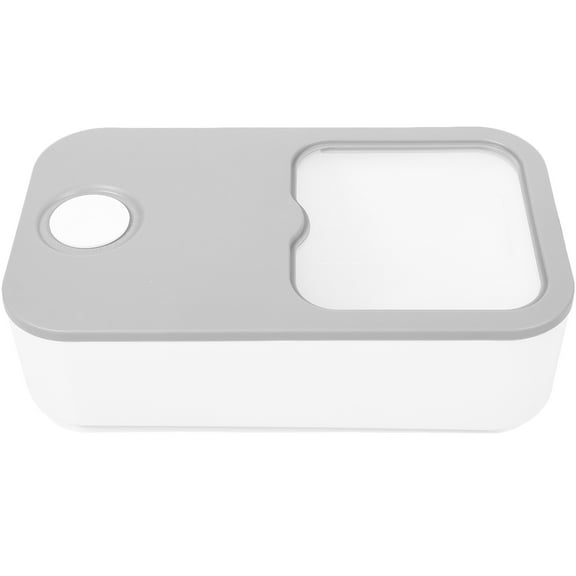 FELTECHELECTR Grey Rectangular Plastic Laundry Container for Laundry Room Storage and Organization, 1 Set