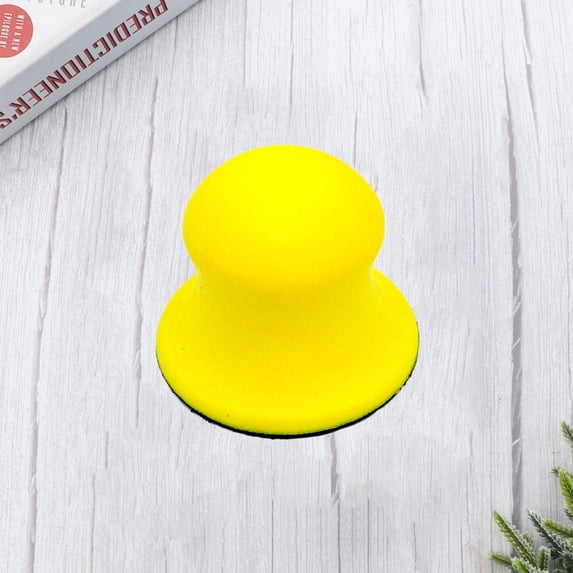 FELTECHELECTR Sanding Disc Yellow Pu Foam For Finishing Grinding Diy Projects 1Pcs 2.8X2.8In