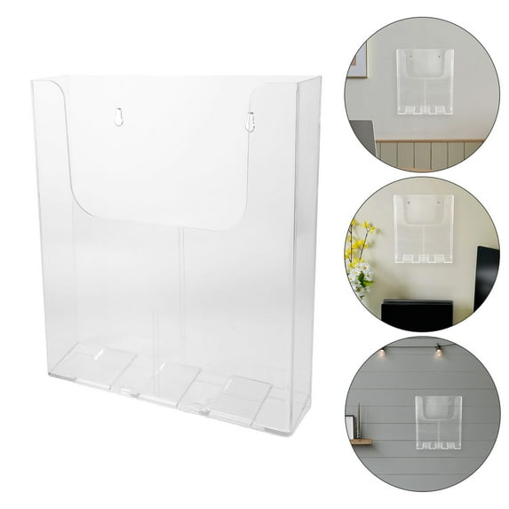 FELTECHELECTR 1Set Wall Mount Paper Holder for Office and Home Use 11.8x8.9x1.7in