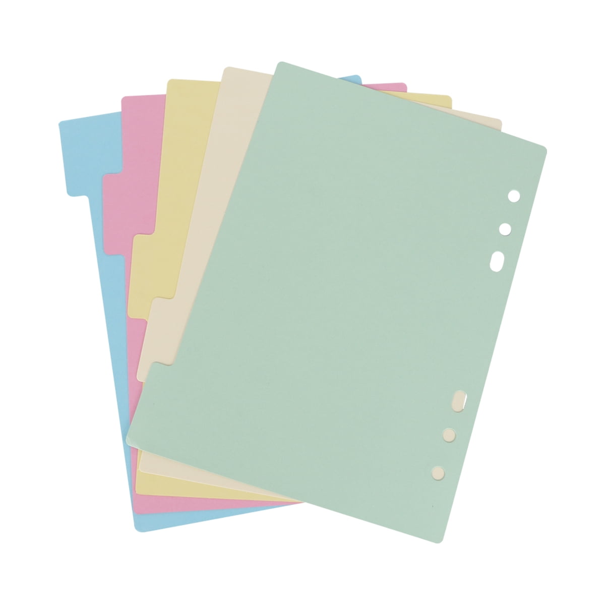 FELTECHELECTR 2 Sets Pastel Color Binders with Index Tabs, Loose Leaf ...