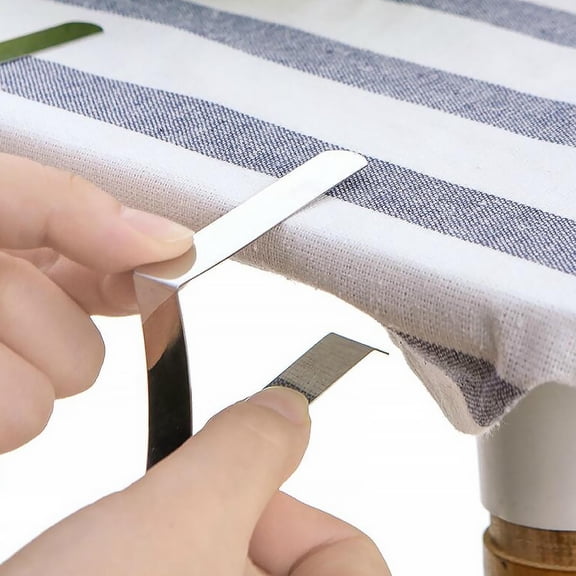 FELTECHELECTR 20 Pcs Table Skirting Clip Stainless Steel Elastic Design Kitchen Supplies