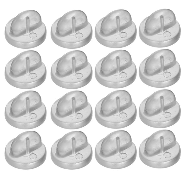 FELTECHELECTR 200pcs Transparent Rubber Brooch Buckles Clutch Backs for DIY Crafts and Decor