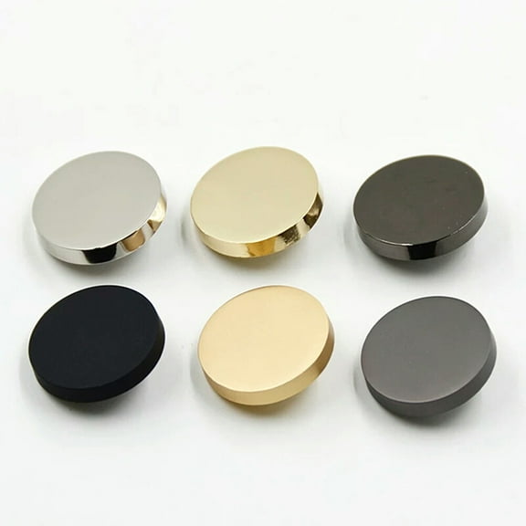 FELTECHELECTR 20Pcs Metal Coat Buttons Golden for Sewing and Knitting Projects