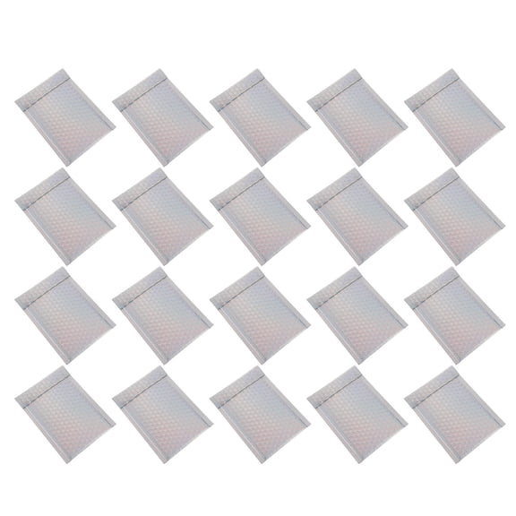 FELTECHELECTR 20pcs Padded For Shipping Thickened Express Mailers Protective Packaging For Fragile Items Silver Color