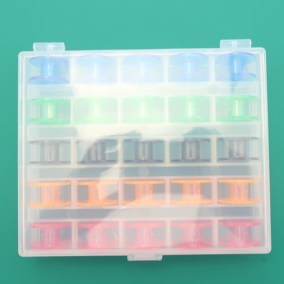 FELTECHELECTR 25Pcs Sewing Machine Bobbins Plastic for Beginners and Hobbyists