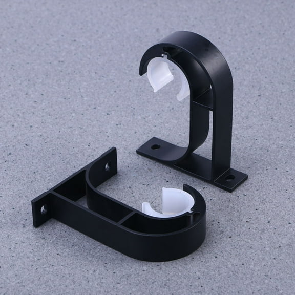 FELTECHELECTR 2Pcs 3.7x3x0.7in Silicone Pad Curtain Rod Bracket Hook Base for Window Accessories