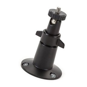 FELTECHELECTR 2Pcs Adjustable Security Camera Wall Mount with 360 Degree Swivel Black Metal ABS Material