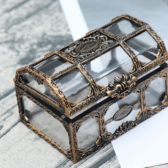 FELTECHELECTR 2Pcs Decorative Treasure Box with Plastic Material for Christmas