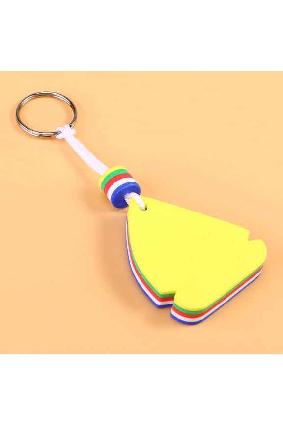 2Pcs Eva Floater Keychain Sailboat Shape Lightweight and Durable