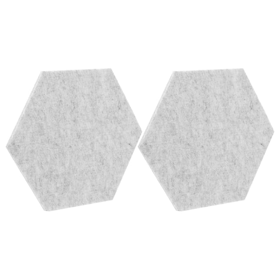 FELTECHELECTR 2Pcs Hexagonal Polyester Fiber Sound Absorption Board for Wall Panels Acoustic Panels