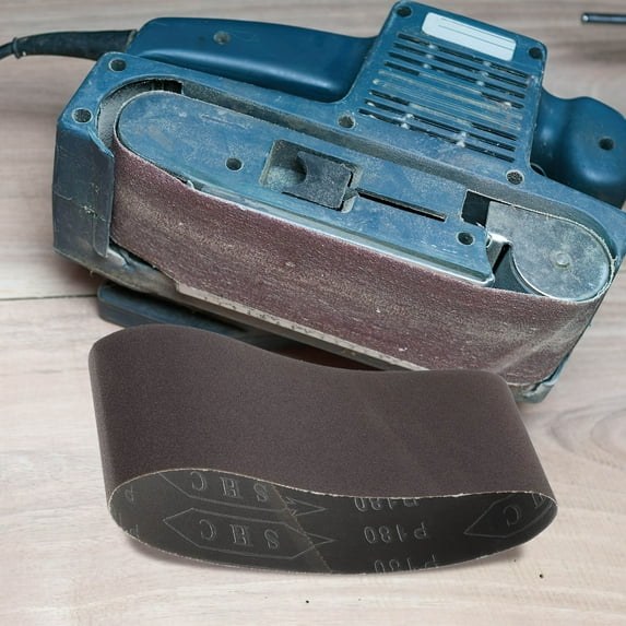 FELTECHELECTR 2Pcs Sanding Belts for Belt Sander Abrasion Resistance Blended Fabric 9.82x2.95x0.08in