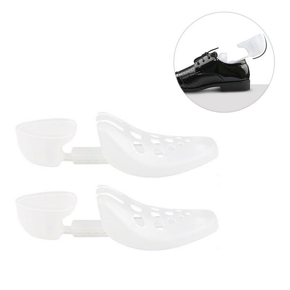 FELTECHELECTR 2Pcs Shoe Shaper Tree for Men Women Spring Shoe Stretcher Portable PP Material Prevent Traveling