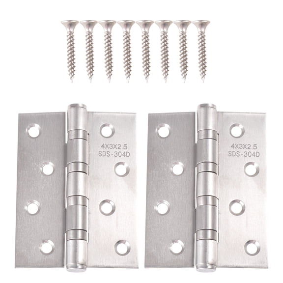FELTECHELECTR 2-Pack Smooth Door Hinges for Projects, 10x5cm Metal Hardware