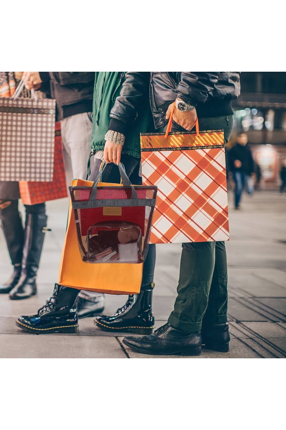 2Pcs Tote Beach Bag in Dark Red for Travel and Toiletries Storage