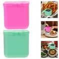 thumbnail image 1 of FELTECHELECTR 2Pcs Travel Salad Dressing Containers Pink Round For Outdoor Use, 1 of 8