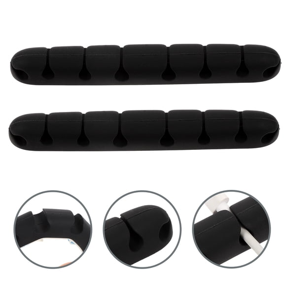 FELTECHELECTR 2Pcs Adhesive Cord Keeper Cable Holder for Desktop Wire Management