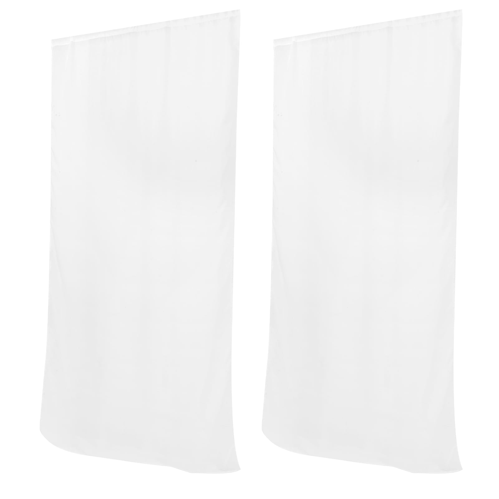 FELTECHELECTR 2Set Elegant Sheer Window Panels White Polyester Sunlight FELTECHELECTR 2Set Elegant Sheer Window Panels White Polyester Sunlight