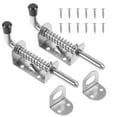 thumbnail image 1 of FELTECHELECTR 2Sets Silver Barrel Bolt Latch Reinforced Durable Portable Design for Doors Windows, 1 of 8