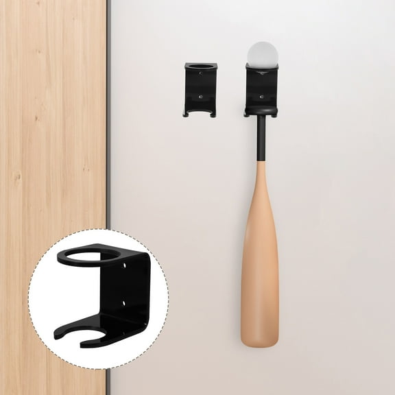 FELTECHELECTR 2Sets Storage Bat Display Black Rectangular Shape for Sports Memorabilia