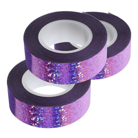 FELTECHELECTR tape Duct Tapes Gauze Craft Enthusiasts Purple High Tensile Force Album Decoration 3 Rolls