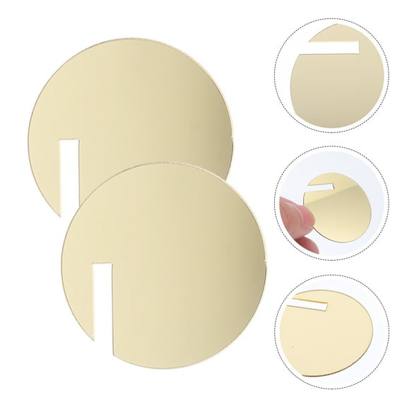 FELTECHELECTR 30 Pcs Cocktail Beverage Labels Fraternity Drink Markers 4.00X4.00X0.10CM Golden