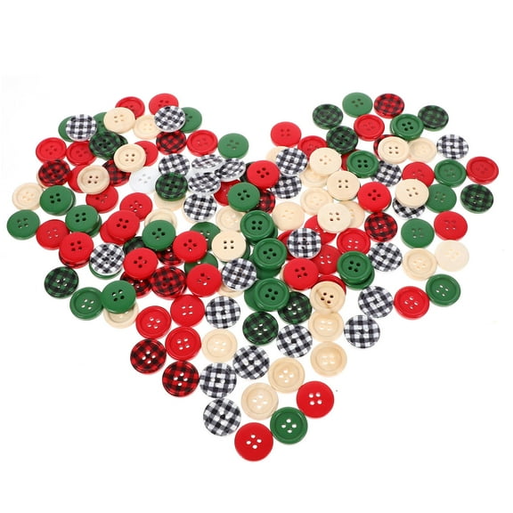 FELTECHELECTR 300Pcs Mini Buttons Square Grid Shape for Crafting and Holiday Crafting Women